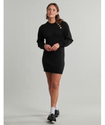 Robe courte femmes Only ONLEMMA LIFE LS BUTTON Noir