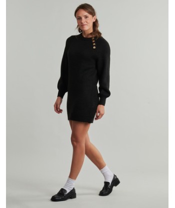Robe courte femmes Only ONLEMMA LIFE LS BUTTON Noir