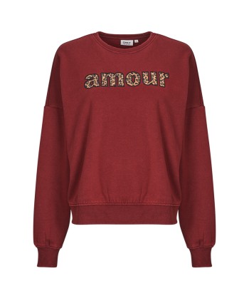 Sweat-shirt femmes Only ONLLINDA  Bordeaux
