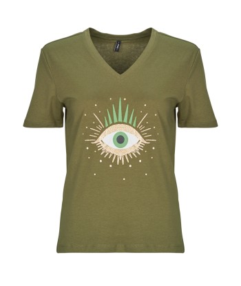 T-shirt femmes Only ONLHENNY  Kaki