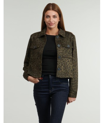 Blouson femmes Only ONLMOON AOP FAUXSUEDE Marron