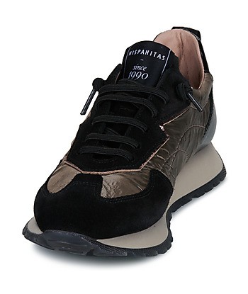 Baskets basses femmes Hispanitas KANSAS Noir