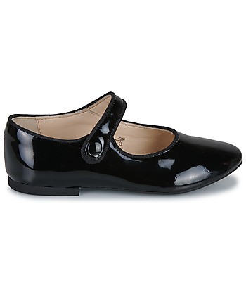 Ballerines enfant filles Pom d'Api DAISY BABY Noir
