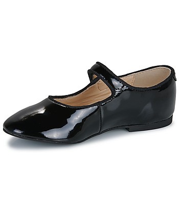 Ballerines enfant filles Pom d'Api DAISY BABY Noir