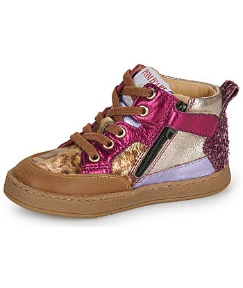 Baskets montantes enfant filles Pom d'Api MOUSSE BUMP Multicolore