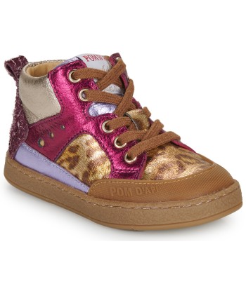 Baskets montantes enfant filles Pom d'Api MOUSSE BUMP Multicolore