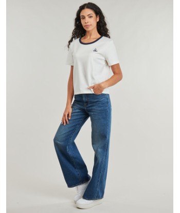 T-shirt femmes Le Coq Sportif HERITAGE SP Tee SS N°1 W Blanc