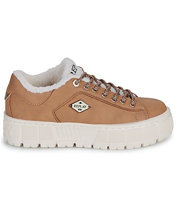 Baskets basses femmes Replay PAULETTE WARM Marron