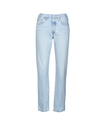 Jeans boyfriend femmes Levis 501 CROP Bleu