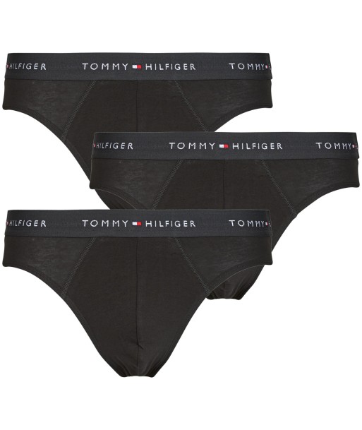 Slips hommes Tommy Hilfiger 3P BRIEF WB Noir