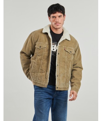 Veste hommes Levis RELAXED FIT SHERPA TRKR Beige