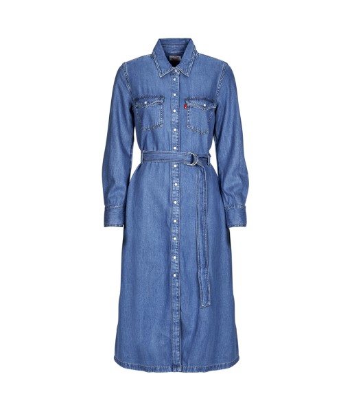 Robe femmes Levis QUINCEY LS MAXI DRESS Bleu