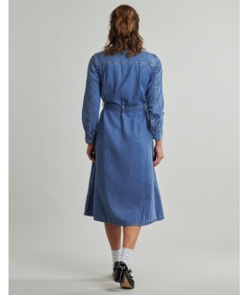 Robe femmes Levis QUINCEY LS MAXI DRESS Bleu