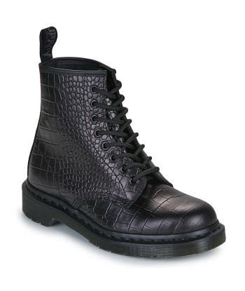 Boots femmes Dr. Martens 1460 Croco 8 Eye Boot Black New Vibrance Croc