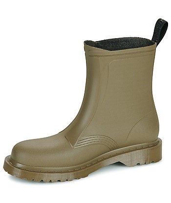 Bottes femmes Dr. Martens 1460 Rain Pull On Boot DMs Olive PVC Beige