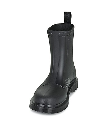 Bottes femmes Dr. Martens 1460 Rain Pull On Boot Black PVC Noir