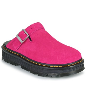 Mules femmes Dr. Martens ZebZag Mule Mule Fuchsia Pink EH Suede Rose