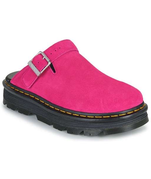Mules femmes Dr. Martens ZebZag Mule Mule Fuchsia Pink EH Suede Rose