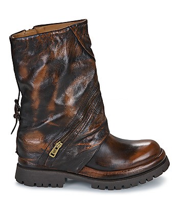 Boots femmes Airstep / A.S.98 DIBLA ZIP Marron