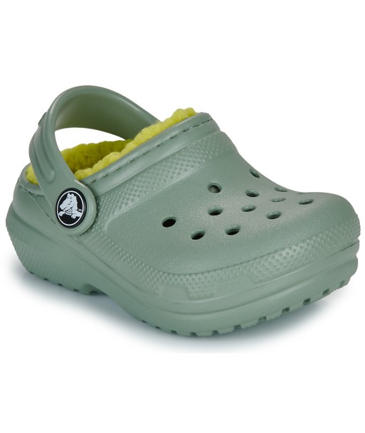 Sabots enfant garcons Crocs Classic Lined Clog T Kaki
