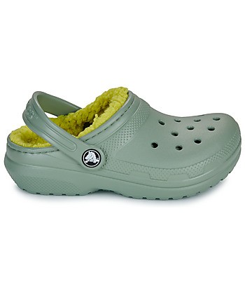 Sabots enfant garcons Crocs Classic Lined Clog K Kaki