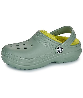 Sabots enfant garcons Crocs Classic Lined Clog K Kaki