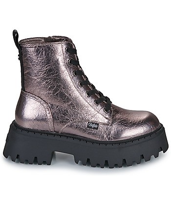 Boots femmes Buffalo ASPEN LACE UP MID Argenté