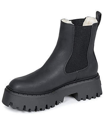 Boots femmes Buffalo ASPEN CHELSEA WARM Noir