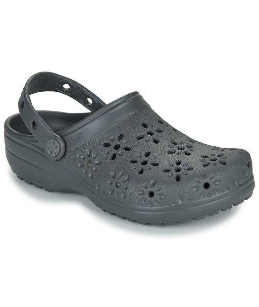 Sabots femmes Crocs Classic Floral Cut Out Clog Noir