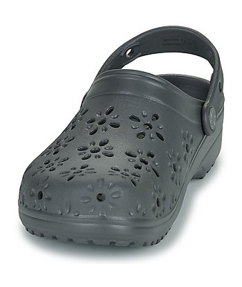 Sabots femmes Crocs Classic Floral Cut Out Clog Noir