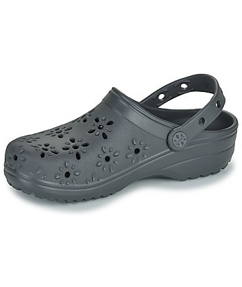 Sabots femmes Crocs Classic Floral Cut Out Clog Noir