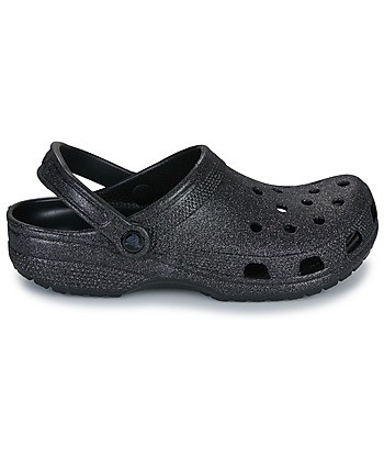Sabots femmes Crocs Classic Glitter Clog Noir