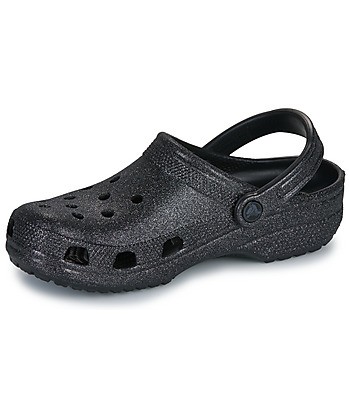 Sabots femmes Crocs Classic Glitter Clog Noir