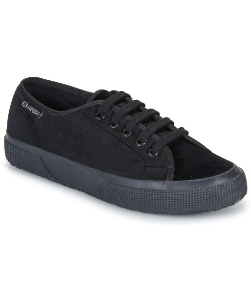 Baskets basses femmes Superga 2750 VELVET Noir