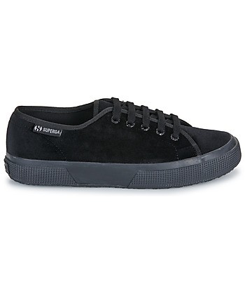 Baskets basses femmes Superga 2750 VELVET Noir