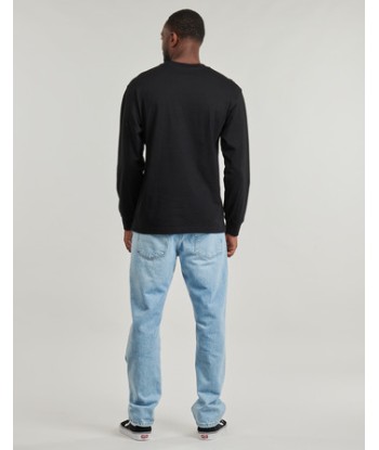 T-shirt hommes Vans LEFT CHEST II LOOSE LS Noir
