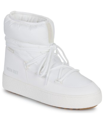 Bottes neige femmes Moon Boot MB LTRACK LOW NYLON WP Blanc
