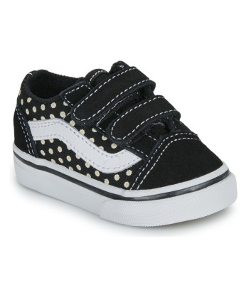 Baskets basses enfant filles Vans Old Skool V FLORAL Noir