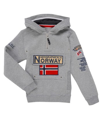 Sweat-shirt enfant garcons Geographical Norway GYMCLASS Gris