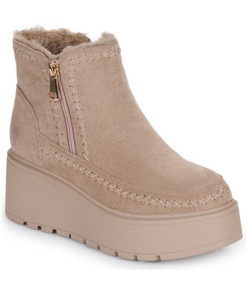 Boots femmes Exé Shoes 2051-10-FABRIC-BEIGE Beige