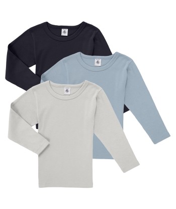 T-shirt enfant garcons Petit Bateau TSML X3 Multicolore