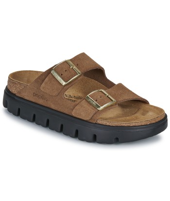 Mules femmes Papillio Arizona Chunky Suede Marron