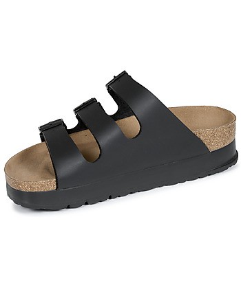 Mules femmes Papillio Florida III Flex Platform BF Noir