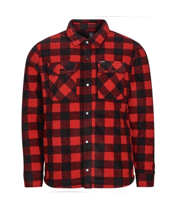 Chemise hommes Volcom BOWERED FLEECE LS Rouge