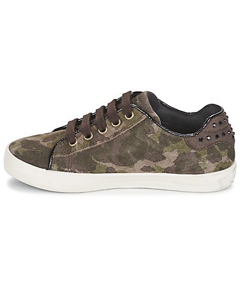 Baskets basses enfant filles Geox KIWI GIRL Vert
