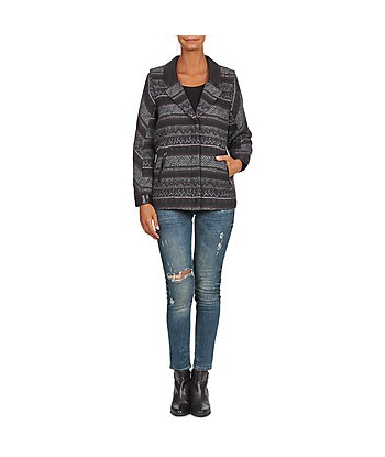 Manteau femmes Color Block ALTONA Noir