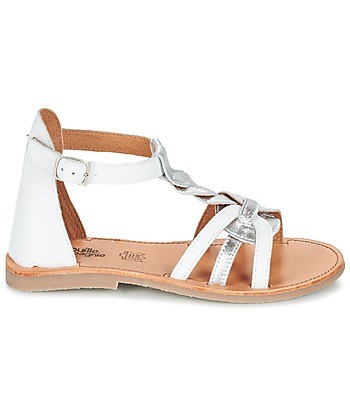 Sandales enfant filles Citrouille et Compagnie GITANOLO Blanc