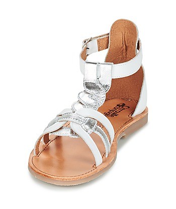 Sandales enfant filles Citrouille et Compagnie GITANOLO Blanc