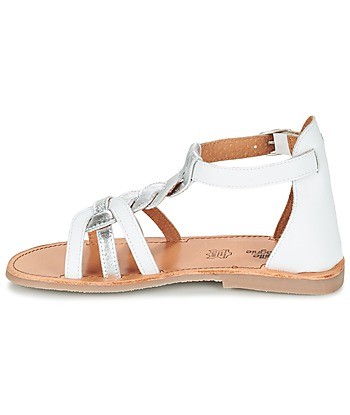 Sandales enfant filles Citrouille et Compagnie GITANOLO Blanc