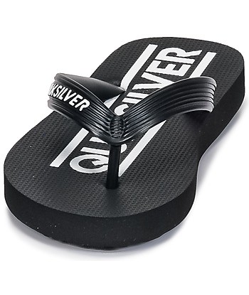 Tongs enfant garcons Quiksilver JAVA WORDMARKYT B SNDL XKKW Noir